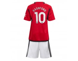 Manchester United Marcus Rashford #10 kläder Barn 2023-24 Hemmatröja Kortärmad (+ korta byxor)